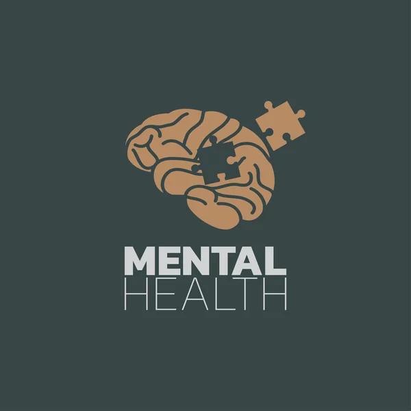 Mental health icon logo vector, mental health awareness month