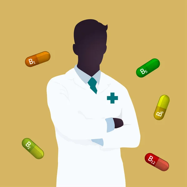 Projekt wektora logo farmaceuty — Wektor stockowy