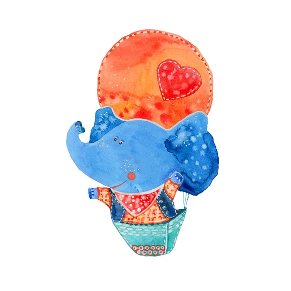 Słoń w balonie — Zdjęcie stockowe