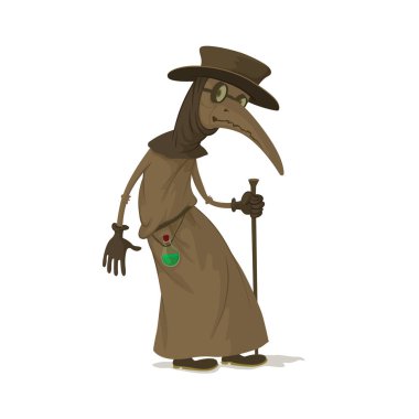 Plague Doktor maskeli