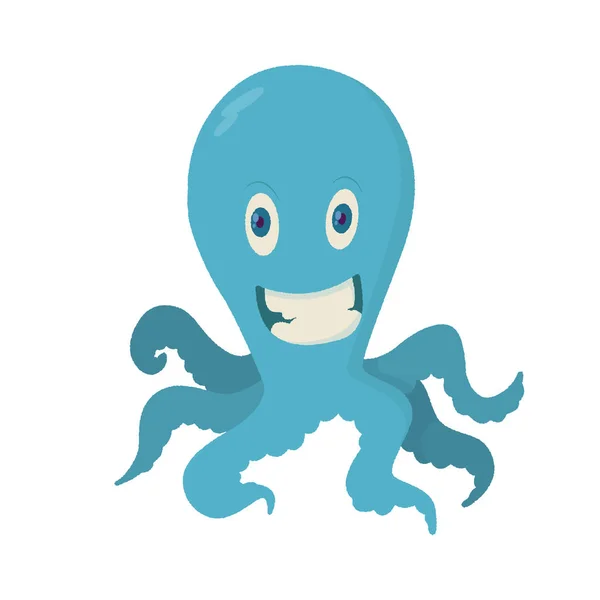 Illustration of  octopus — Stock Vector
