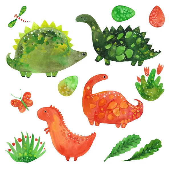 Set of dinosaurs — Stock Photo, Image