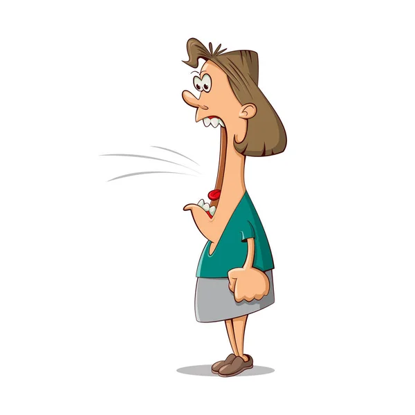 Cartoon crazy lady Vector Art Stock Images | Depositphotos Cartoon crazy lady Vector Art Stock Images | Depositphotos