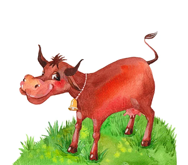 Cow  on a hill — Stock Photo, Image