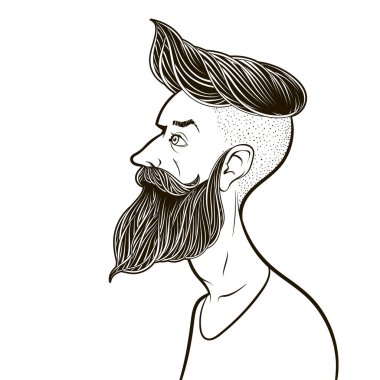 hipster vektörel çizimi