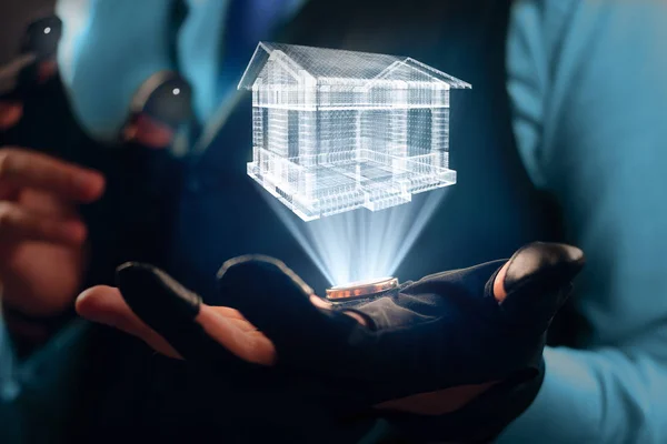 Cyber eldiven hologram ev projelendirme