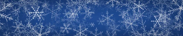 Narrow background with snowflakes — Stock Photo, Image