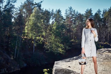 Moda glamour model güzel oldukça uzun sağlıklı yüz