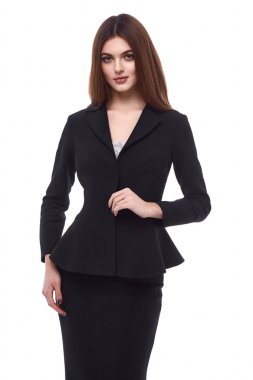 Güzel kadın kadın ilkbahar sonbahar koleksiyonu sihir 