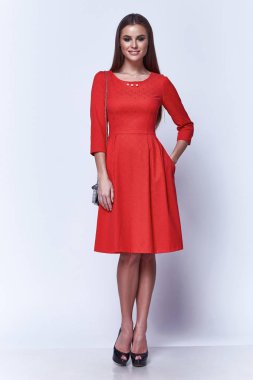 Beyaz arka plan stüdyo güzel kadın Bayan bahar 