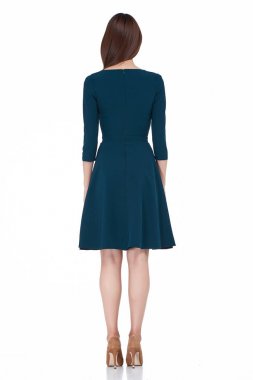 Beyaz arka plan stüdyo güzel kadın kadın ilkbahar sonbahar 