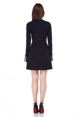 Beyaz arka plan stüdyo güzel kadın kadın ilkbahar sonbahar 