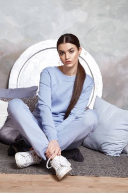 Güzel seksi kadın esmer saç Doğu tarzı Arapça Fas