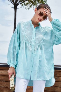 Moda modeli esmer kadın seksi güzel Bayan yaz ruh aşınma b