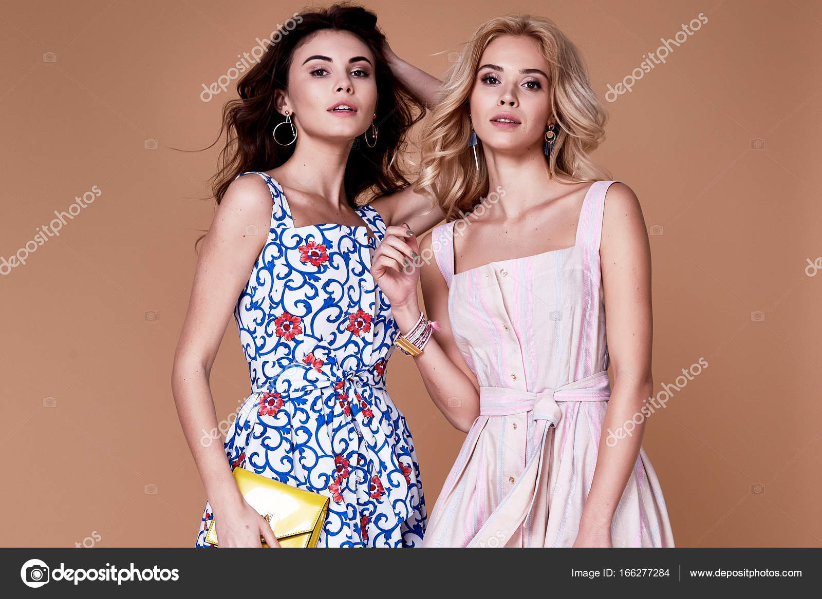 Two beauty woman model wear stylish design trend clothing cotton Stock Photo by ©Iniraswork 166277284 Two beauty woman model wear stylish design trend clothing cotton Stock Photo by ©Iniraswork 166277284