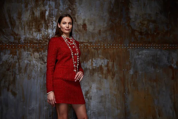 Arka plan stüdyo güzel kadın Bayan bahar sonbahar koleksiyonu 