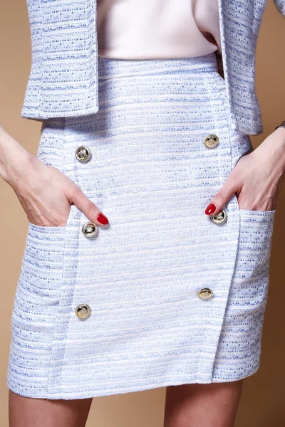 Detail Der Frau Kleidung Accessoire Katalog Kollektion Mode Stil Glamour — Stockfoto