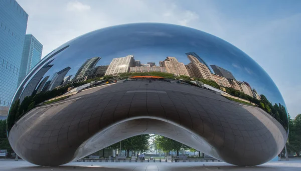 Panorama Chicaga v fazole — Stock fotografie
