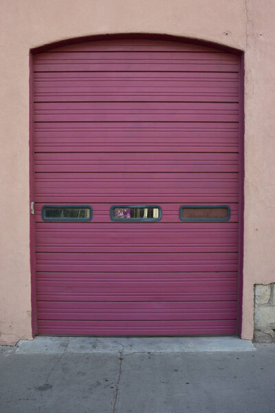Magenta Garage Door