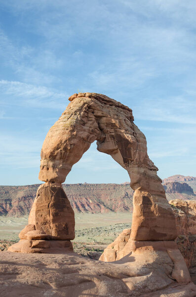 Delicate Arch and Light Blue Sky