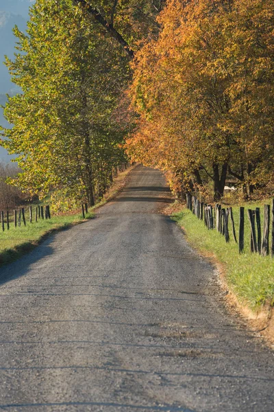 Gravel Road in Fall — Stock Photo, Image