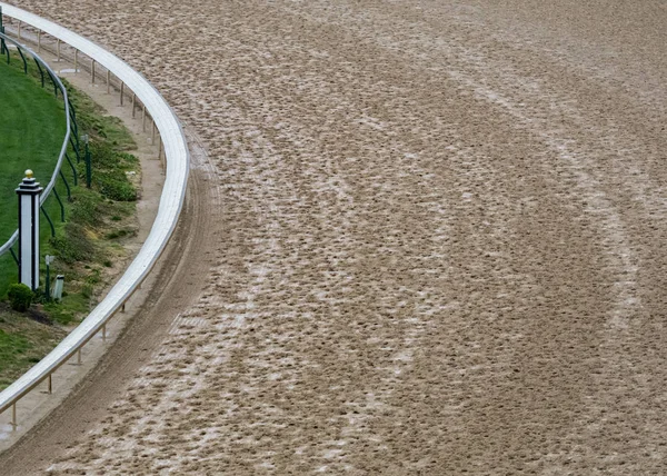 Curva della pista sterrata — Foto Stock