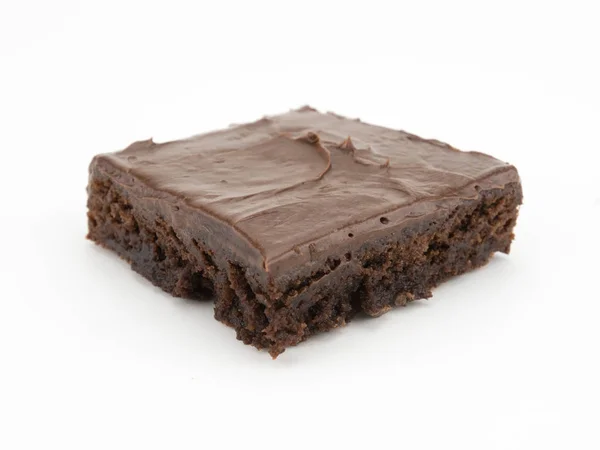 Brownie en blanco — Foto de Stock