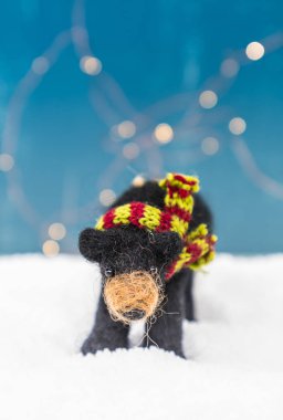 Hissettim ayı üzerinde kopya alanı ile yukarıdaki düz süsleme