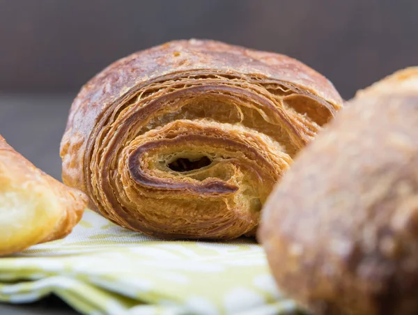 Fin del Croissant de Chocolate —  Fotos de Stock