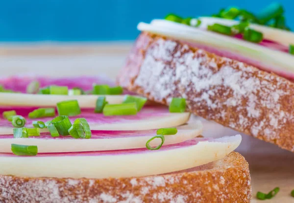 Karpuz turp sandviç yakın çekim