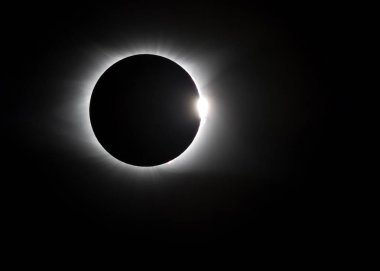 Corona around total solar eclipse clipart