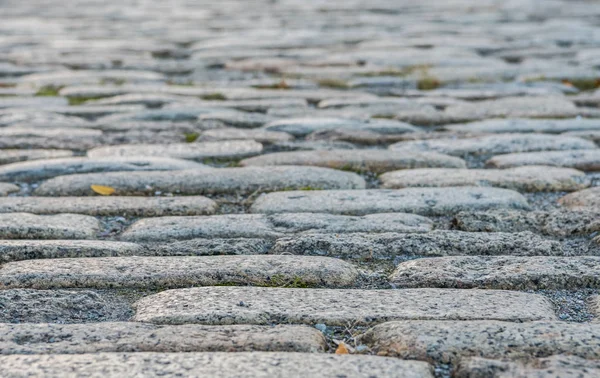 Calle de piedra estrecha larga Cobble — Foto de Stock