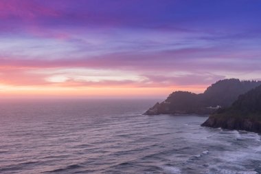 Günbatımı renkleri bitti Pacific Coast