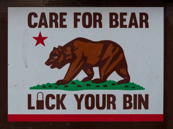 Care for Bear Sign — Stock Photo, Image