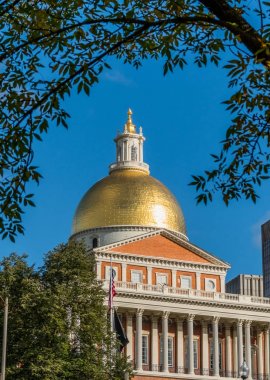 Massachusetts eyalet evin altın kubbe