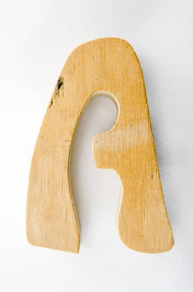 Wooden Alphabet A — Stock Photo, Image