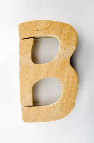 Wooden Alphabet B — Stock Photo, Image