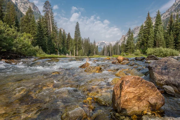 Creek fluyendo a través de Cascade Canyon —  Fotos de Stock