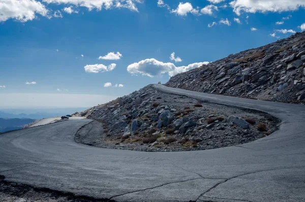 Camino sinuoso al Monte Evans — Foto de Stock