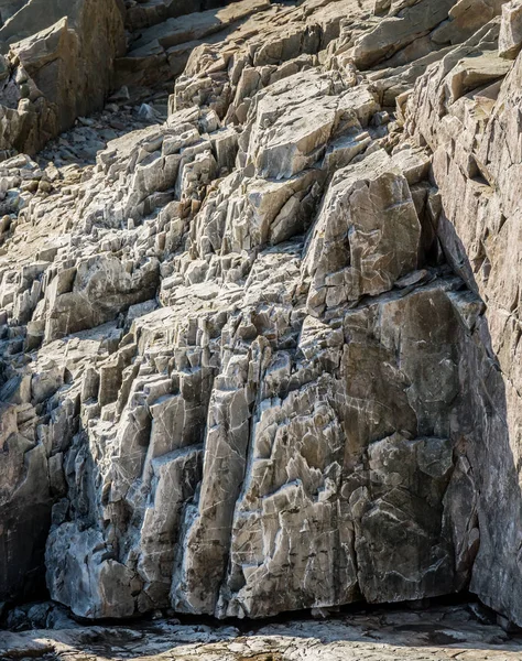メイン州の海岸にギザギザの岩 — ストック写真