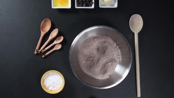 Ingrédients Pour Biscuits Chocolat Survolent — Video