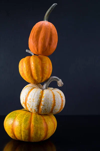 Leaning Tower of Pumpkins — Stock Photo, Image