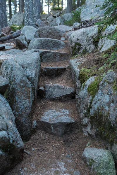 Stairs Cut into Rock