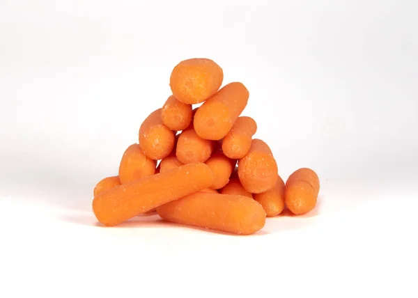 Pila apilada de zanahorias bebé — Foto de Stock