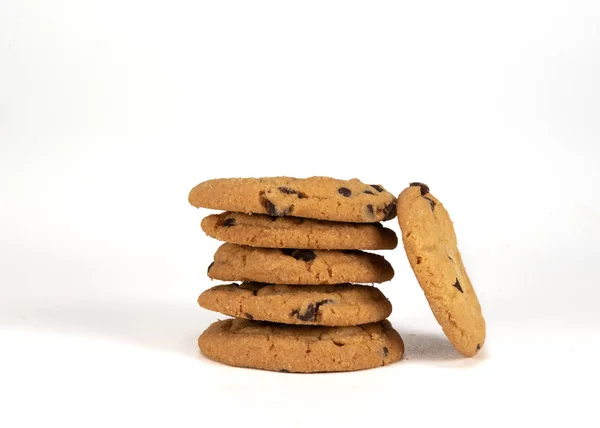 Medium Stack of Chocolate Chip Cookies — Stock Photo, Image