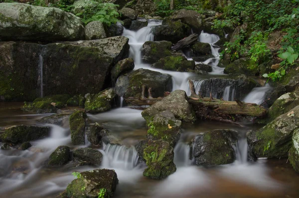 Pequeña cascada en la cuenca de Crabtree Falls —  Fotos de Stock