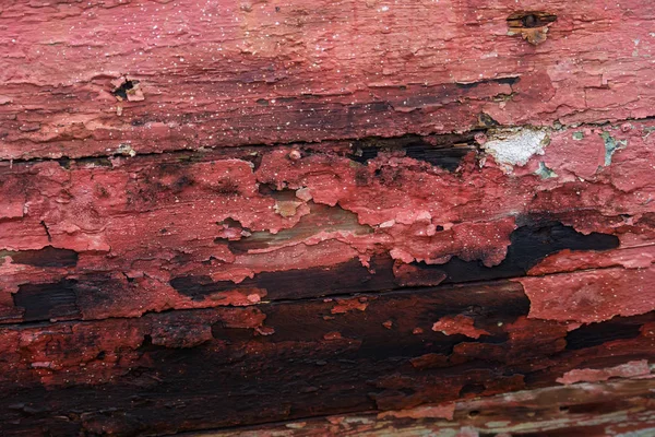 Skewed Maroon Painéis Madeira Pintados Lascados Com Tempo Idade — Fotografia de Stock