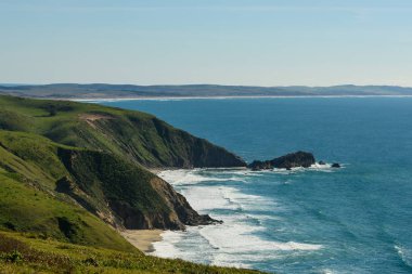 Point Reyes Ulusal Sahili 'nin güneyine bakıyorum.