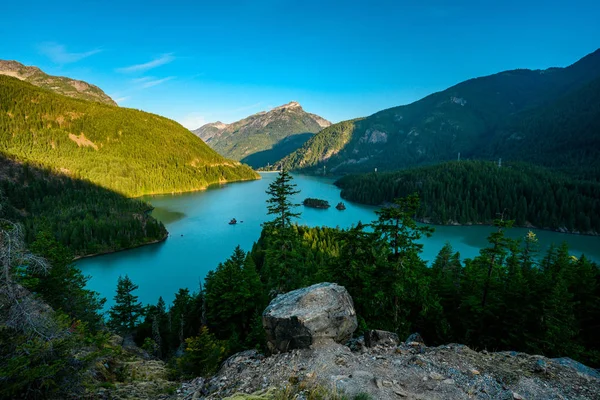 Lago di Diablo dall'alto — Foto Stock