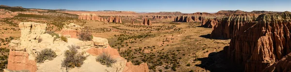 Cathedral Valley Affacciato Panorama Nella Giornata Sole — Foto Stock